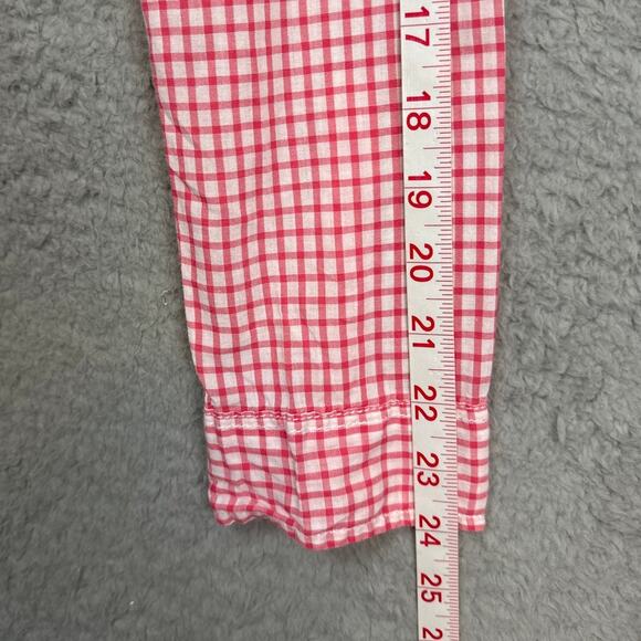 Abercrombie Boys Lightweight Cotton Button Up Shirt Pink Gingham Check Size XL - Picture 6 of 8